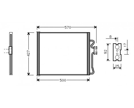 Condenser, air conditioning 06005192 International Radiators