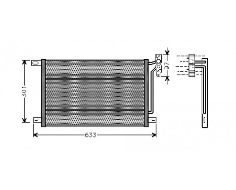 Condenser, air conditioning 06005215 International Radiators