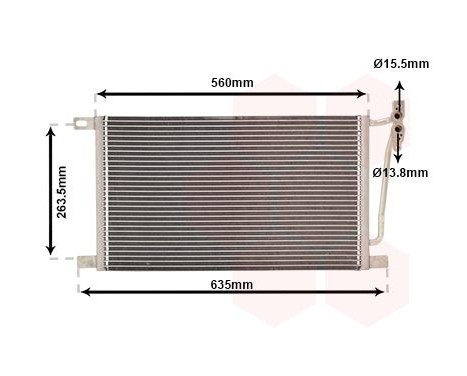 Condenser, air conditioning 06005215 International Radiators, Image 2