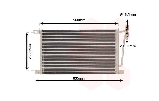 Condenser, air conditioning 06005215 International Radiators, Image 2
