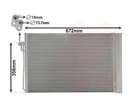 Condenser, air conditioning 06005267 International Radiators, Image 2