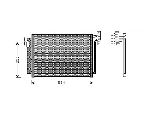 Condenser, air conditioning 06005281 International Radiators
