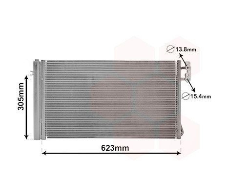 Condenser, air conditioning 06005296 International Radiators, Image 2