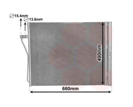 Condenser, air conditioning 06005371 International Radiators, Image 2