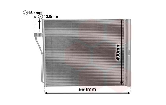 Condenser, air conditioning 06005371 International Radiators, Image 2