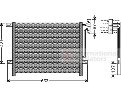 Condenser, air conditioning 06005397 International Radiators, Image 2