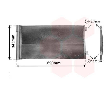 Condenser, air conditioning 06005414 International Radiators, Image 2