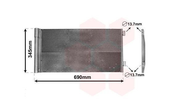 Condenser, air conditioning 06005414 International Radiators, Image 2