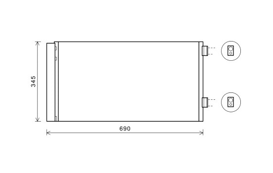 Condenser, air conditioning 06005414 International Radiators