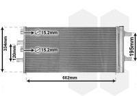 Condenser, air conditioning 06015702 International Radiators