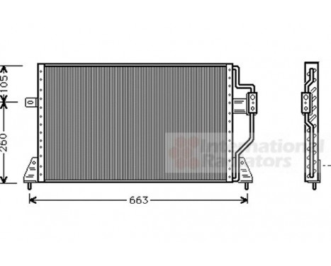 Condenser, air conditioning 07005024 International Radiators, Image 2