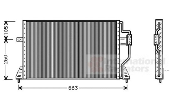 Condenser, air conditioning 07005024 International Radiators, Image 2