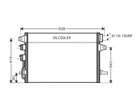 Condenser, air conditioning 07005088 International Radiators