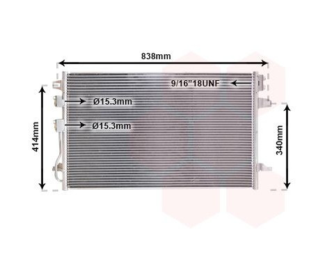 Condenser, air conditioning 07005088 International Radiators, Image 2