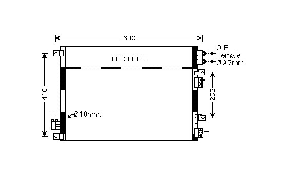Condenser, air conditioning 07005093 International Radiators