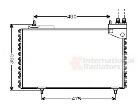 Condenser, air conditioning 09005094 International Radiators, Image 2