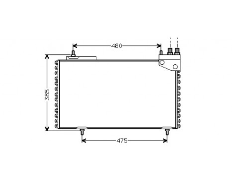 Condenser, air conditioning 09005094 International Radiators