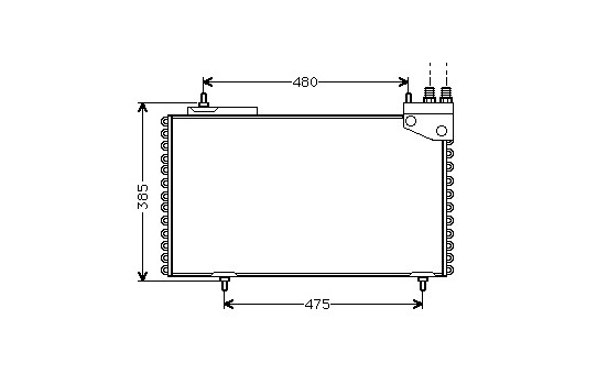 Condenser, air conditioning 09005094 International Radiators