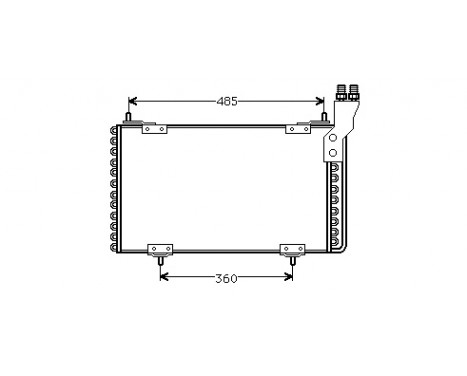 Condenser, air conditioning 09005096 International Radiators