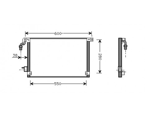 Condenser, air conditioning 09005172 International Radiators
