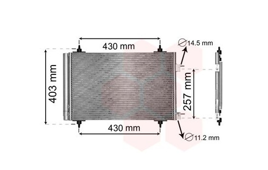 Condenser, air conditioning 09005230 International Radiators, Image 2