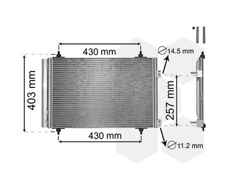 Condenser, air conditioning 09005231 International Radiators, Image 2