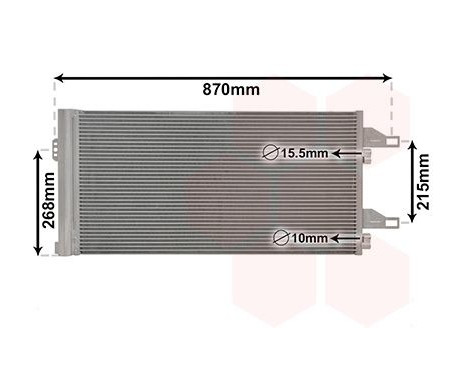 Condenser, air conditioning 09005246 International Radiators, Image 2