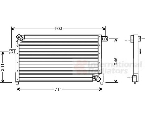 Condenser, air conditioning 13005158 International Radiators, Image 2