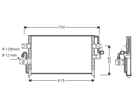 Condenser, air conditioning 13005165 International Radiators