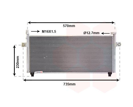 Condenser, air conditioning 13005175 International Radiators, Image 2
