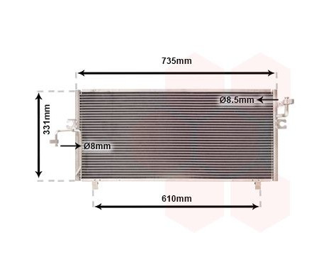 Condenser, air conditioning 13005182 International Radiators, Image 2
