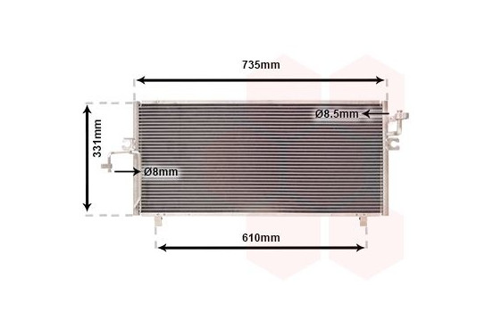 Condenser, air conditioning 13005182 International Radiators, Image 2