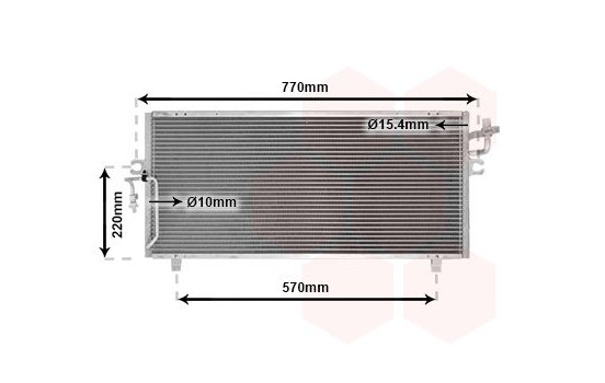 Condenser, air conditioning 13005193 International Radiators, Image 2