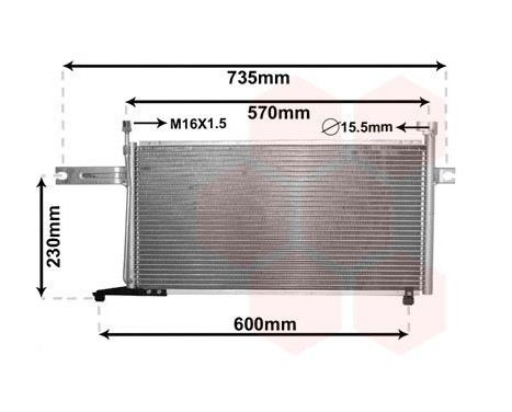 Condenser, air conditioning 13005194 International Radiators, Image 2