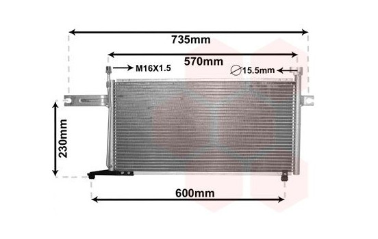 Condenser, air conditioning 13005194 International Radiators, Image 2