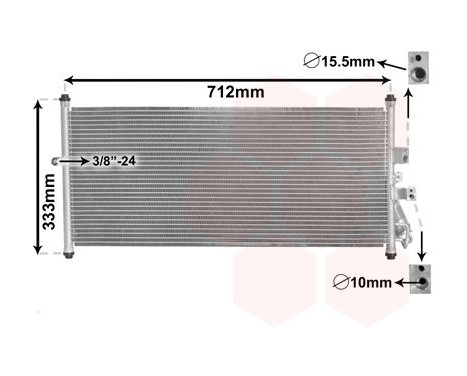 Condenser, air conditioning 13005277 International Radiators, Image 2