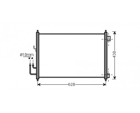 Condenser, air conditioning 13005328 International Radiators