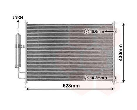Condenser, air conditioning 13005328 International Radiators, Image 2