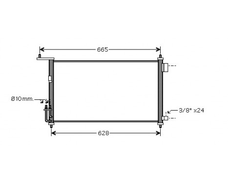 Condenser, air conditioning 13005332 International Radiators