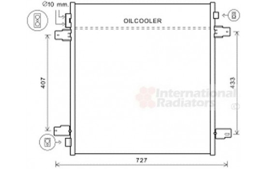 Condenser, air conditioning 13005402 International Radiators