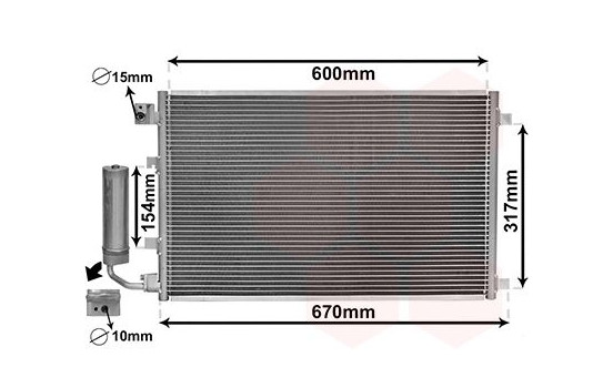 Condenser, air conditioning 13015281 International Radiators