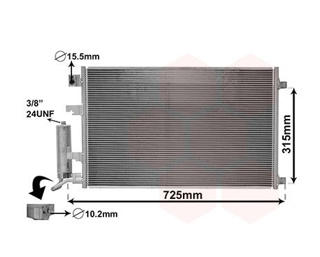 Condenser, air conditioning 13015702 International Radiators
