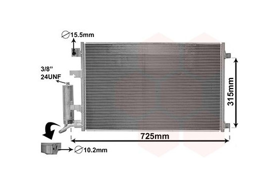 Condenser, air conditioning 13015702 International Radiators