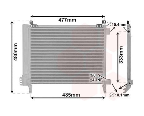 Condenser, air conditioning 13015704 International Radiators