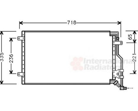 Condenser, air conditioning 17005175 International Radiators, Image 2