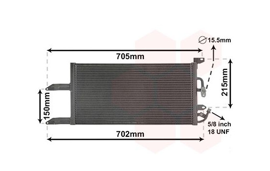 Condenser, air conditioning 17005215 International Radiators, Image 2