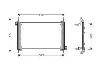 Condenser, air conditioning 17005237 International Radiators