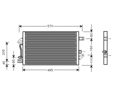 Condenser, air conditioning 17005241 International Radiators