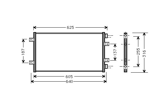 Condenser, air conditioning 17005247 International Radiators