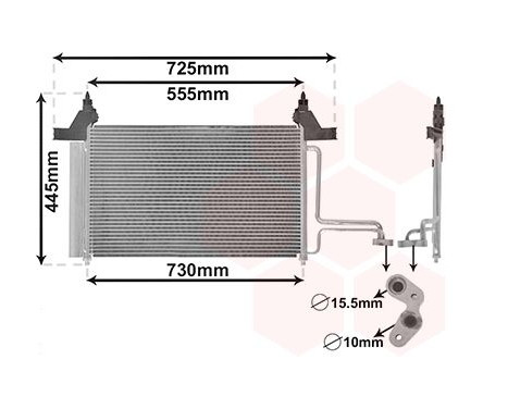 Condenser, air conditioning 17005253 International Radiators, Image 2